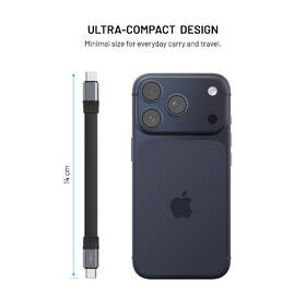 Kábel FIXED Clip Cable USB-C/USB-C, s karabinou, 3.2 Gen 2, 240W čierny

 obrázok produktu 2 z 8