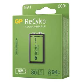 Batéria nabíjacia GP ReCyko, 9V, 200mAh, NiMH, krabička 1ks 

 obrázok produktu 1 z 5