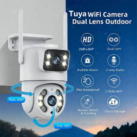IP kamera IMMAX NEO LITE SMART Security DOUBLE , 355° 90°, Wi-Fi, Tuya biela

 obrázok produktu 3 z 12