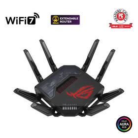 Router Asus ROG Rapture GT-BE98, Wi-Fi 7, AiMesh čierny

 obrázok produktu 1 z 11