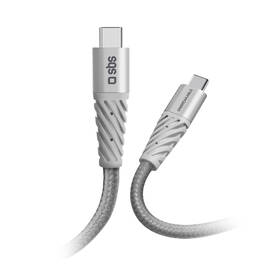 Kábel SBS Aramid Fibre USB-C/USB-C, 60 W, 1,5 m sivý

 obrázok produktu 1 z 4