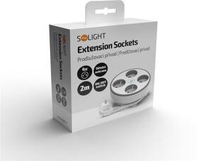 Kábel predlžovací Solight 4x zásuvka, vypínač, 2 m biely

 obrázok produktu 3 z 7