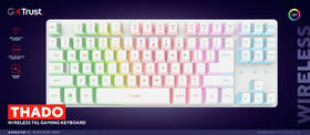 Klávesnica Trust GXT 831 Thado TKL, US layout biela

 obrázok produktu 4 z 8