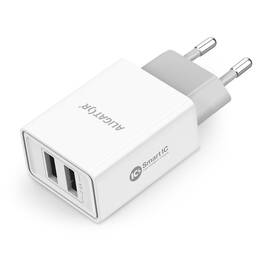 Nabíjačka do siete Aligator 2,4A, 2xUSB, smart IC, USB-C kábel biela

 obrázok produktu 1 z 2
