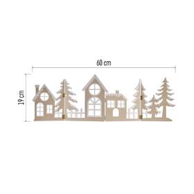 LED dekorácie EMOS drevená dedinka, 60 cm, 40LED, teplá biela, časovač 

 obrázok produktu 4 z 7