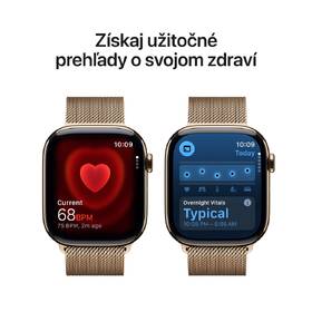 Inteligentné hodinky Apple GPS + Cellular 42mm zlatý titán - zlatý milánsky ťah 

 obrázok produktu 4 z 7