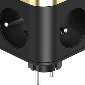 Rozbočovacia zásuvka Viking Y33B, 3x zásuvka, 1x USB-A, 2x USB-C, vypínač čierna

 obrázok produktu 2 z 3