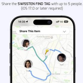 Lokátor Swissten Find Tag s funkciou Apple Find My biely

 obrázok produktu 3 z 6