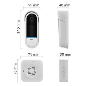 Videozvonček Omajin by Netatmo Wireless Video Doorbell čierny/biely

 obrázok produktu 10 z 11