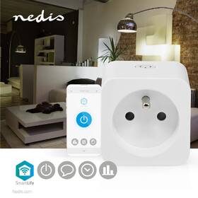Inteligentná zásuvka Nedis SmartLife, Wi-Fi, 16A, 3680 W, meranie výkonu 

 obrázok produktu 6 z 7