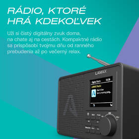 Rádioprijímač s DAB+ LAMAX RadioVox1 DAB čierny

 obrázok produktu 3 z 7