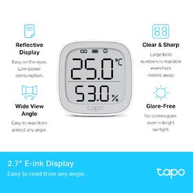 Senzor TP-Link Tapo T315, šikovný teplotný senzor s displejom 

 obrázok produktu 1 z 9