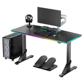 Herný stôl ULTRADESK IRON, 132,5 x 60,5 cm čierny

 obrázok produktu 5 z 8