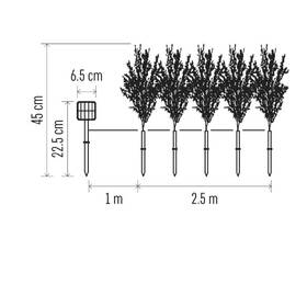 LED dekorácie EMOS vetvičky, 50 LED, teplá biela 

 obrázok produktu 2 z 5