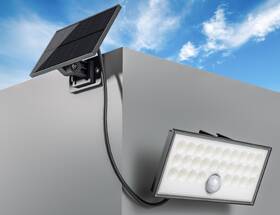 Reflektor Top Light Heleon, solárne, PIR, diaľkové ovládanie, 8W, 4000K, 3 fukčné režimy čierne

 obrázok produktu 3 z 5