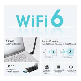 Wi-Fi adaptér TP-Link Archer TX35U Plus čierny

 obrázok produktu 3 z 9