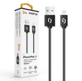 Kábel Aligator USB/Lightning, 2m čierny

 obrázok produktu 3 z 3