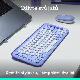 Klávesnica s myšou Logitech POP ICON, US layout fialová

 obrázok produktu 2 z 10