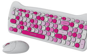 Klávesnica s myšou Canyon Kitty edícia HSET-W6 bezdrôtový set + podložka, CZ layout ružová

 obrázok produktu 4 z 5
