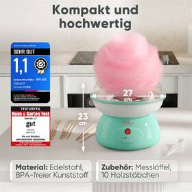 Výrobník cukrovej vaty Clatronic ZWM 3478 zelený

 obrázok produktu 10 z 10