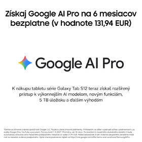 Tablet Samsung Galaxy Tab S12 Ultra 5G 12 GB / 256 GB + dotykové pero sivý

 obrázok produktu 4 z 24
