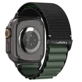 Remienok Spigen Fabric na Apple Watch 49/46/45/44mm čierny/zelený

 obrázok produktu 5 z 15