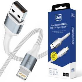 Kábel 3mk Hyper N-SERIES USB/Lightning, 12W, 2m biely

 obrázok produktu 1 z 1