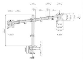 Držiak Connect IT TwinArm Basic Alfa na 2 monitory 13" až 32", nosnosť 2x8 kg čierny

 obrázok produktu 2 z 3