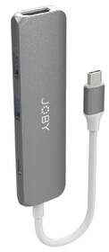 USB Hub JOBY USB-C/4K HDMI, 2x USB 3.0, USB-C sivý

 obrázok produktu 2 z 3