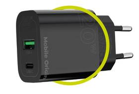 Nabíjačka do siete Mobile Origin PD20W MO12, 1x USB-A, 1x USB-C čierna

 obrázok produktu 6 z 14