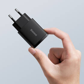 Nabíjačka do siete Baseus USB-A, USB-C, 20 W čierna

 obrázok produktu 5 z 7