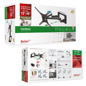 Držiak na TV Barkan BM464L, polohovateľný, pre uhlopriečku 13" až 83", nosnosť 60 kg čierny

 obrázok produktu 3 z 4
