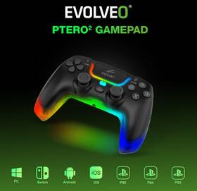 Gamepad Evolveo Ptero2, PC, PS3/4/5, iOS, Android, Switch čierny

 obrázok produktu 13 z 13