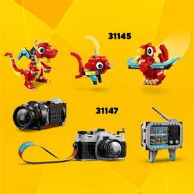 Stavebnica LEGO® Creator 3 v 1 31146 Náklaďák s plochou korbou a helikoptéra 

 obrázok produktu 5 z 9