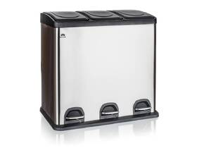 Odpadkový kôš na triedený odpad BRILANZ SAVERY 60 l (3 x 20 l) čierny/nerez

 obrázok produktu 3 z 8