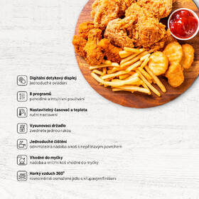 Fritéza teplovzdušná Lauben Hot Air Fryer 2500WT 

 obrázok produktu 6 z 6