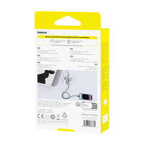 Kábel Baseus Silky USB-C/Lightning, 20W, 1m čierny

 obrázok produktu 5 z 5