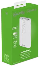 Powerbank Celly USB-A/USB-C 10000 mAh biela

 obrázok produktu 3 z 3