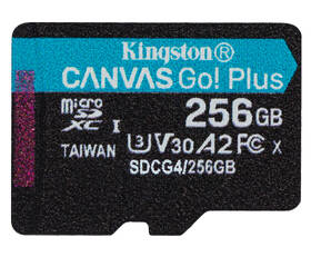 Pamäťová karta Kingston MicroSDXC 256GB U3 UHS-I (200R/160W) + adaptér 

 obrázok produktu 3 z 4