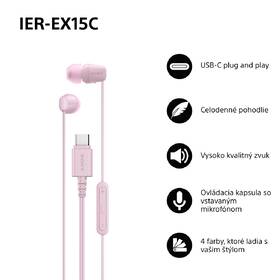 Slúchadlá Sony IER-EX15C, USB-C ružová

 obrázok produktu 6 z 6