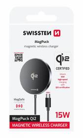 Bezdrôtová nabíjačka Swissten MagPuck Qi2 1.5 m čierna

 obrázok produktu 6 z 6