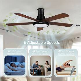 Ventilátor stropný Rohnson R-8155 čierny/hnedý

 obrázok produktu 3 z 11
