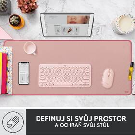 Podložka pod klávesnicu a myš Logitech Desk Mat Studio Series. 30 x 70 cm ružová

 obrázok produktu 8 z 11