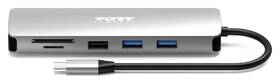 Dokovacia stanica PORT CONNECT 9v1 USB-C, 1x 4K, 85W PD strieborná

 obrázok produktu 5 z 8