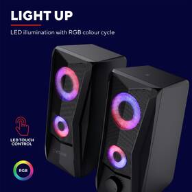 Reproduktory Trust GXT 606 Javv RGB-Illuminated 2.0 Speaker Set čierne

 obrázok produktu 5 z 11