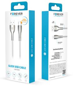 Kábel Forever Sleek USB/USB-C, 3 A, 1 m biely

 obrázok produktu 1 z 1