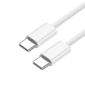 Kábel Cubenest USB-C/USB-C, 60W, 1m, 2 ks biely

 obrázok produktu 3 z 6