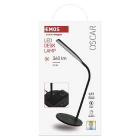 Stolná lampa EMOS OSCAR, 360 lm, stmievanie, 5,5 W, studená/teplá/neutrálna biela čierna

 obrázok produktu 7 z 10