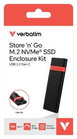 Externý rámček Verbatim Store 'n' Go M.2 NVMe SSD Enclosure Kit, 10 Gbps, USB-C/A čierny

 obrázok produktu 11 z 18