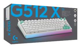 Klávesnica Logitech G512 X 75, US INTL layout, Tactile biela

 obrázok produktu 8 z 9